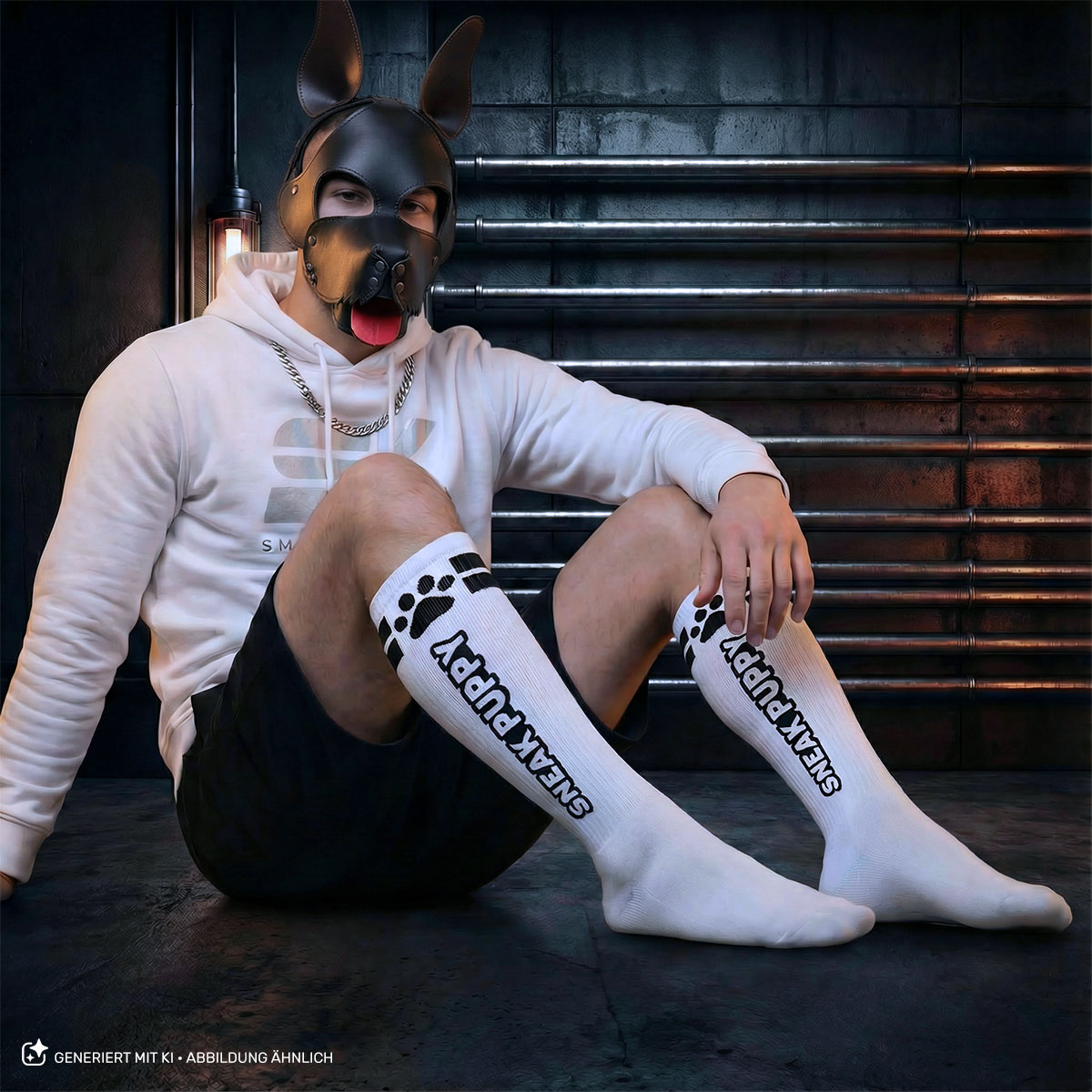 PUPPY TUBE WHITE BLACK